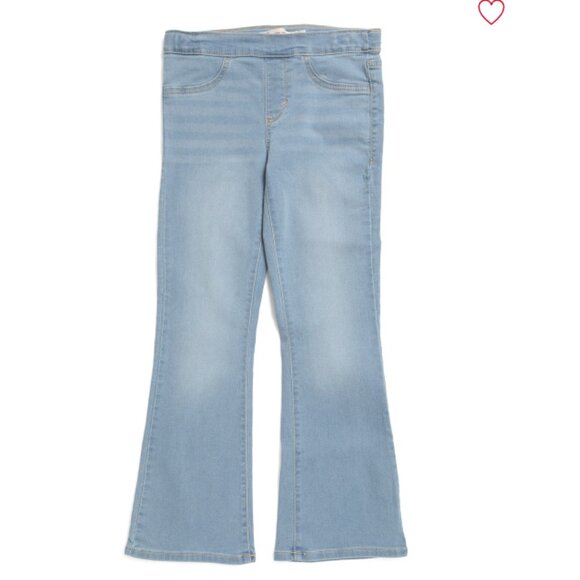 NEW LEVIS Big Girls Pull On Flare Jeans Color: light blue725 1j6 - Picture 1 of 3